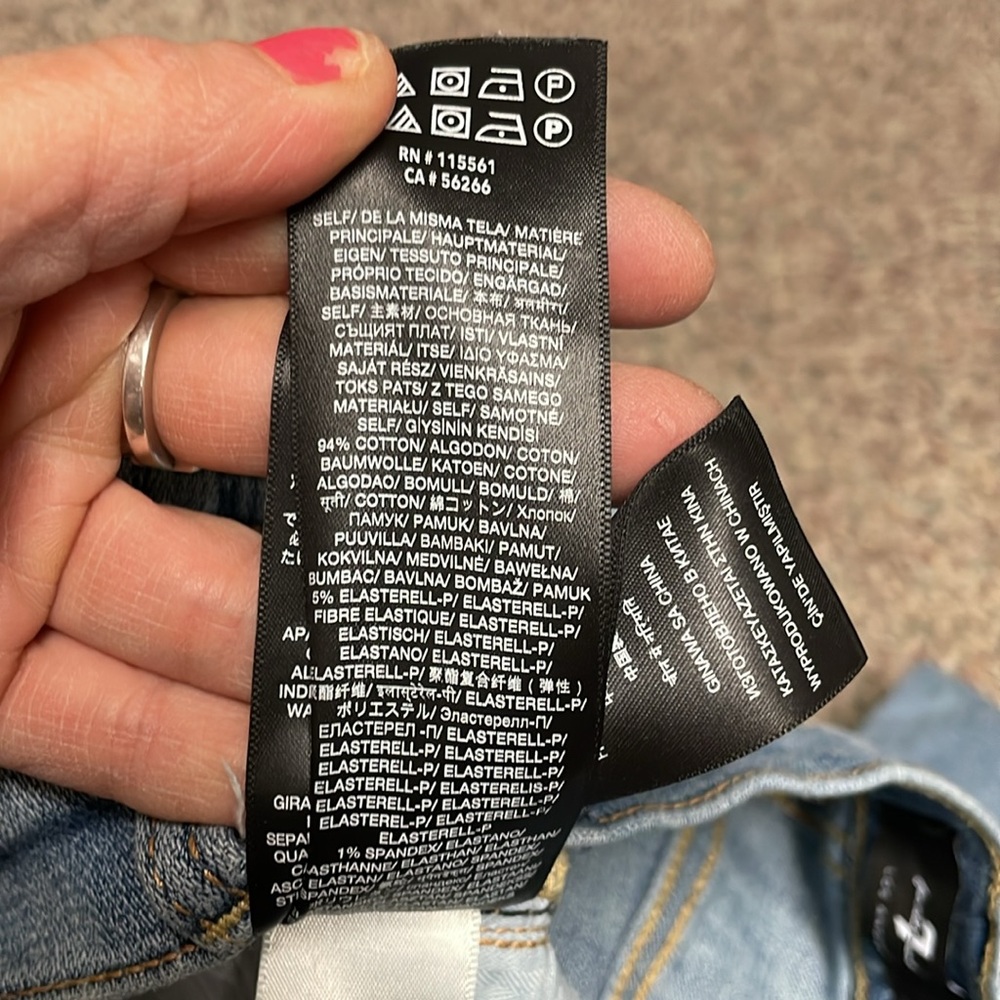 7 for all mankind high waist ankle Women's Blue Jeans - Picture 4 of 9